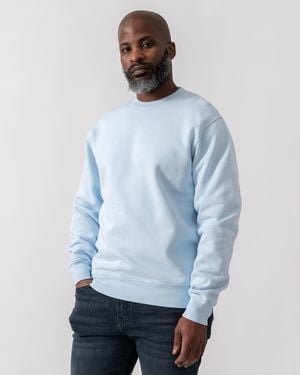 COLORFUL STANDARD Classic Organic Crew Neck Sweatshirt - Blue