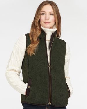 Barbour Burford Fleece Gilet - Green