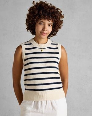 Joules Holly Crew Neck Knit Tank Top - Grey