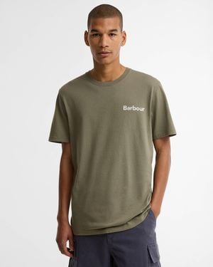 Barbour Dearham Tailored Graphic T-Shirt - Green