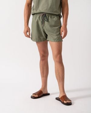 Paul Smith Zebra Logo Swim Shorts - Green