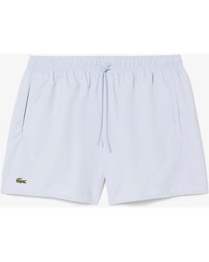 Lacoste Light Quick-Dry Swim Shorts - Blue