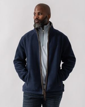Joules Heritage Full Zip Fleece - Blue