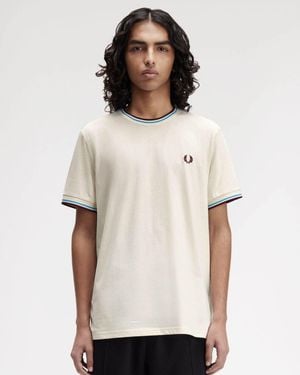 Fred Perry Twin Tipped T-Shirt - White
