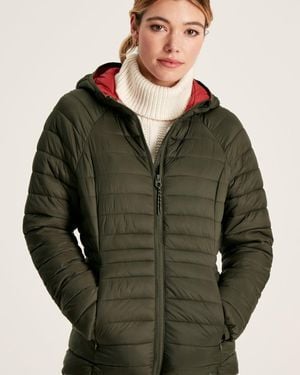 Joules Bramley Packable Puffer Coat - Green