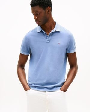 Tommy Hilfiger Garment Dyed Regular Fit Polo - Blue