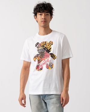 Paul Smith Ps Regular Fit Bear Collage T-Shirt - White