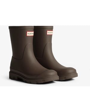 HUNTER Downpour Short Boot - Brown