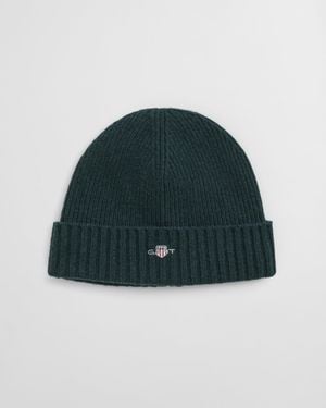 GANT Shield Wool Beanie - Green