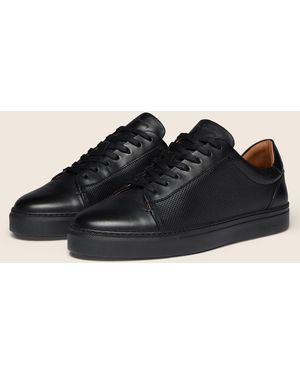 Oliver Sweeney Almada Perforated Leather Trainers - Black