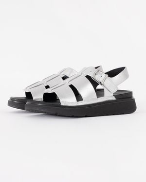 Fitflop Gen-Ff Tumbled-Leather Fisherman Sandals - White