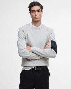 Barbour Blades Cotton Crew Neck Jumper - Grey