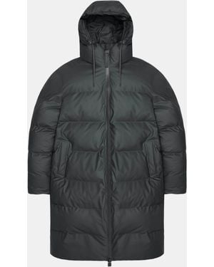 Rains Alta Long Puffer Jacket - Grey