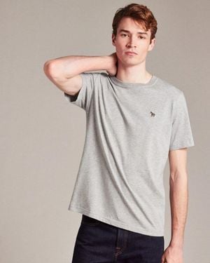 Paul Smith Ps Regular Fit Short Sleeve Zebra Logo T-Shirt Size: L - Grey