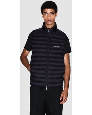 ARMANI EXCHANGE Milano/New York Down Gilet - Blue
