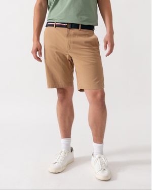 Tommy Hilfiger Denton 9.5" Essential Twill Shorts - Natural