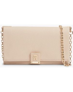Tommy Hilfiger Th Her Chain Crossover Bag - Natural