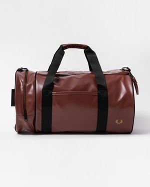 Fred Perry Tonal Barrel Bag - Brown