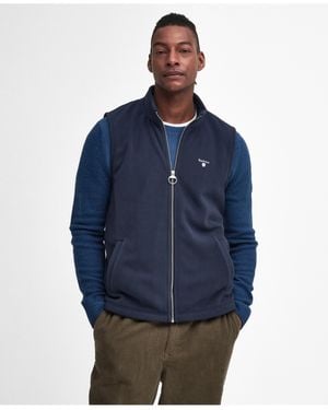Barbour Essentials Fleece Gilet Size: L - Blue