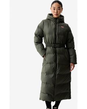 HUNTER Hutchison Pu Coated Long Puffer Jacket - Black