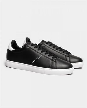 ARMANI EXCHANGE A|x Logo Tennis Shoes - Black