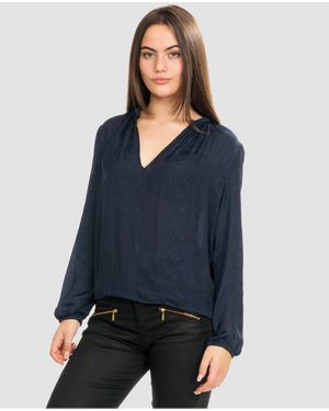 Samsøe & Samsøe Elva Ls Blouse 10793 - Blue