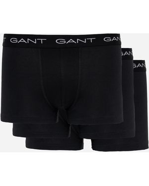 GANT Slim Fit Cotton Jersey Trunks - Black