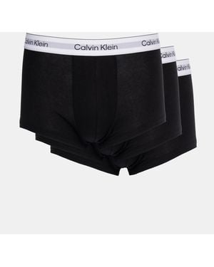 Calvin Klein 3 Pack Low Rise Trunks - Black
