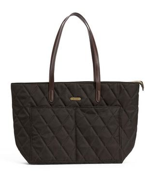 Barbour Quilted Tote Bag - Black