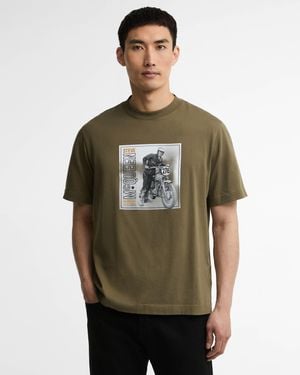 Barbour Steve Mcqueen Brandon Graphic T-Shirt - Green