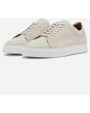 Oliver Sweeney Capelo Calf Suede Cupsole Trainers - White
