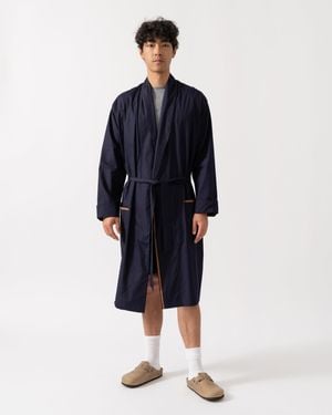 Paul Smith Stripe Dressing Gown - Blue