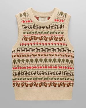 Joules Orchard Knit Tank Top - Natural