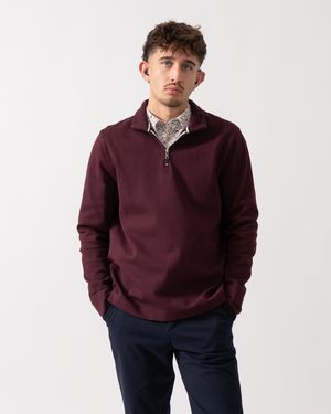 Ted Baker Actos 1/4 Zip Sweatshirt - Red