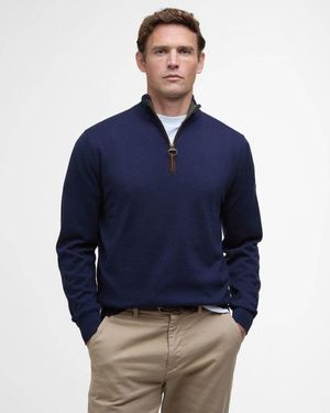 Barbour Bayfield Half Zip Jumper - Blue