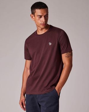 Paul Smith Ps Regular Fit Short Sleeve Zebra T-Shirt - Red