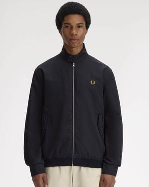 Fred Perry Twill Harrington Jacket - Blue
