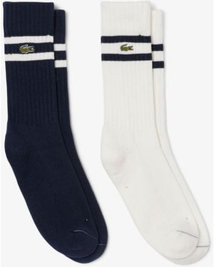 Lacoste Ribbed Socks - Blue