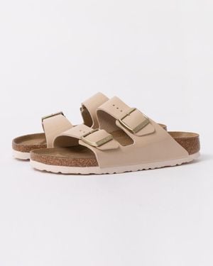 Birkenstock Arizona Birko-Flor Patent Sandals - Natural