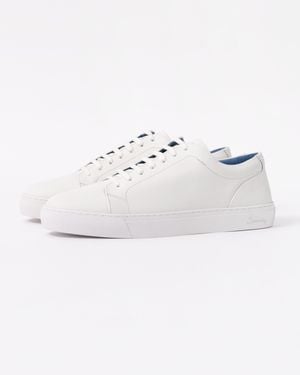 Oliver Sweeney Hayle Antiqued Calf Leather Trainers - White
