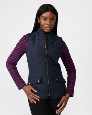 Joules Minx Diamond Quilt Gilet 223560 Colour: Dark - Blue