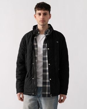 GANT Quilted Windcheater Mid Jacket - Black