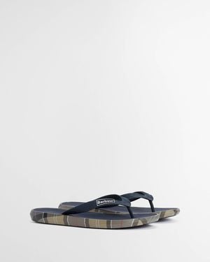 Barbour Oakdale Flip Flops - White