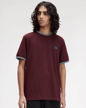 Fred Perry Twin Tipped T-Shirt - Red