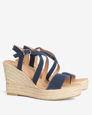 Barbour Lucia Wedge Espadrilles - Blue