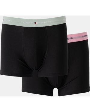 Tommy Hilfiger 3-Pack Logo Waistband Trunks - Black
