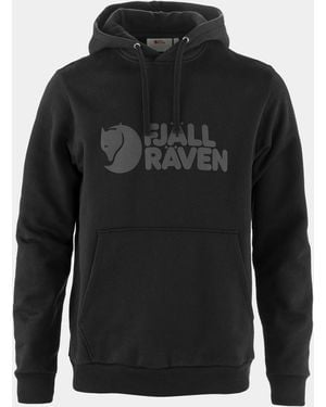 Fjallraven Logo Hoodie - Black