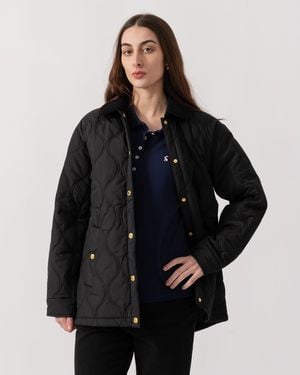 HUNTER Witton Quilted Shacket Quilted Jackets - Black