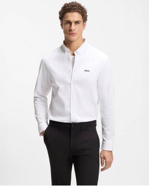 A/W 26 Boss St Motion Long Sleeve Shirt - White