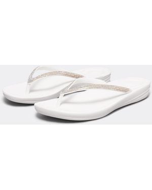 Fitflop Iqushion Sparkle Flip-Flop - White